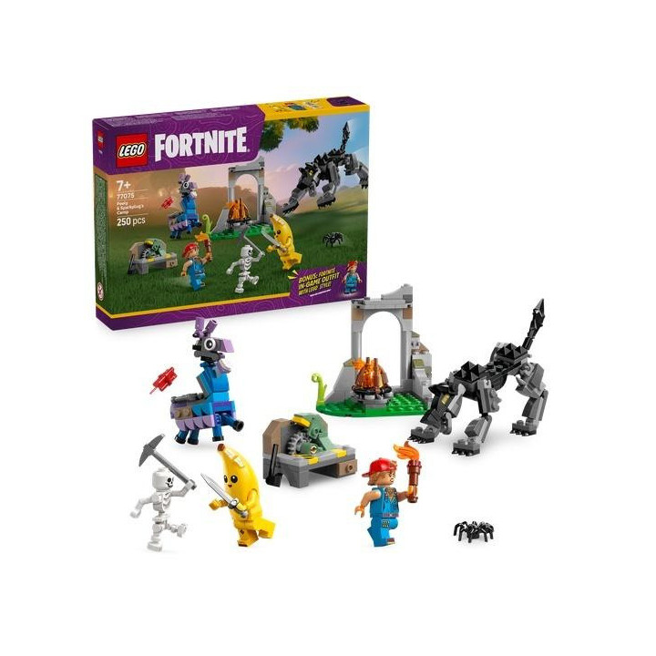 LEGO(R) FORTNITE 77075 Skórek i iskra oraz obóz