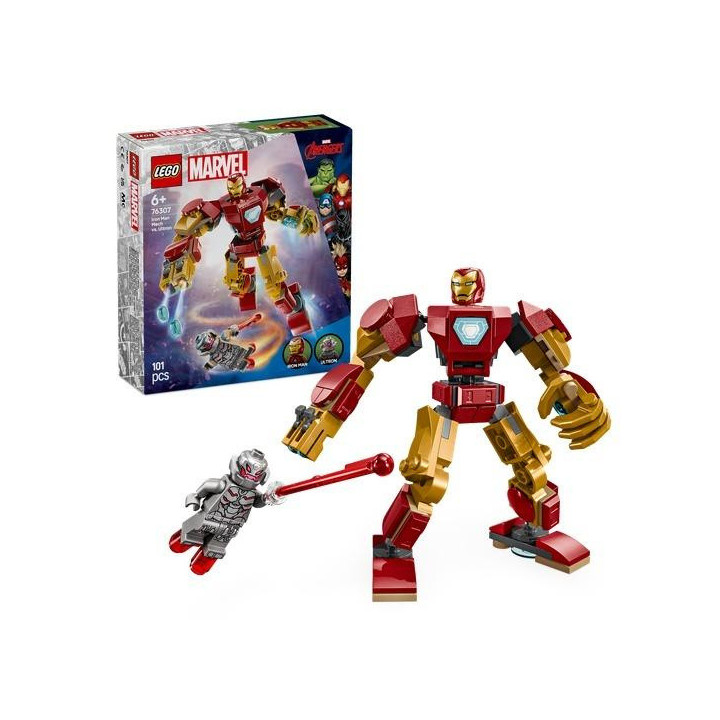 LEGO(R) SUPER HEROES 76307 Mech Iron Mana kontra...