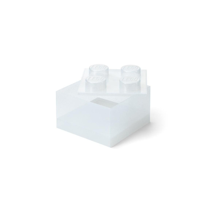LEGO(R) pojemnik klocek czwórka transparentny
