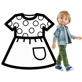 PAOLA REINA Ubranko dla lalek 32 cm 54419