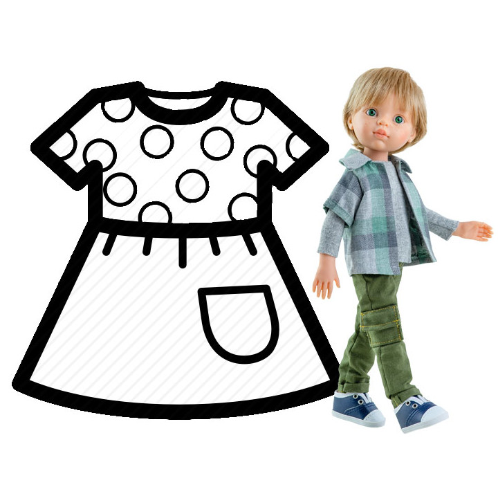 PAOLA REINA Ubranko dla lalek 32 cm 54419