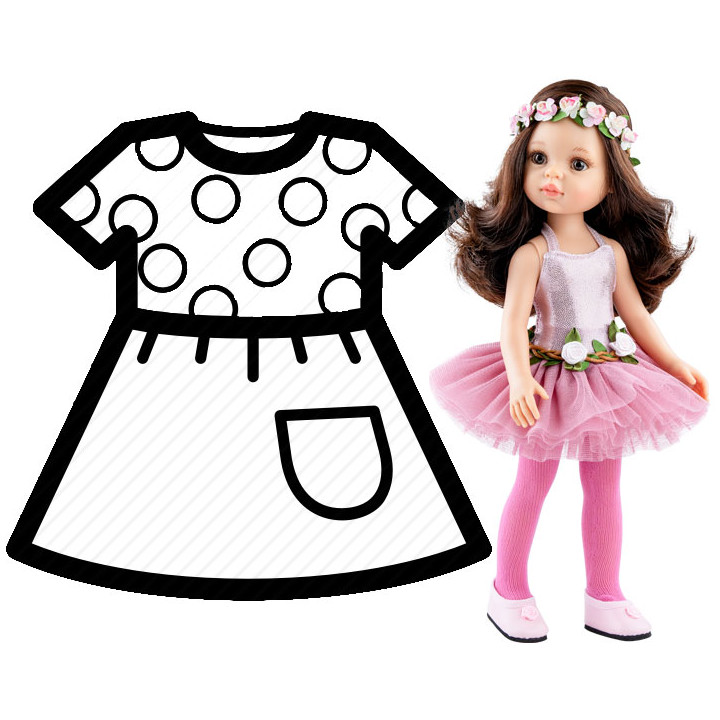 PAOLA REINA Ubranko dla lalek 32 cm 54446