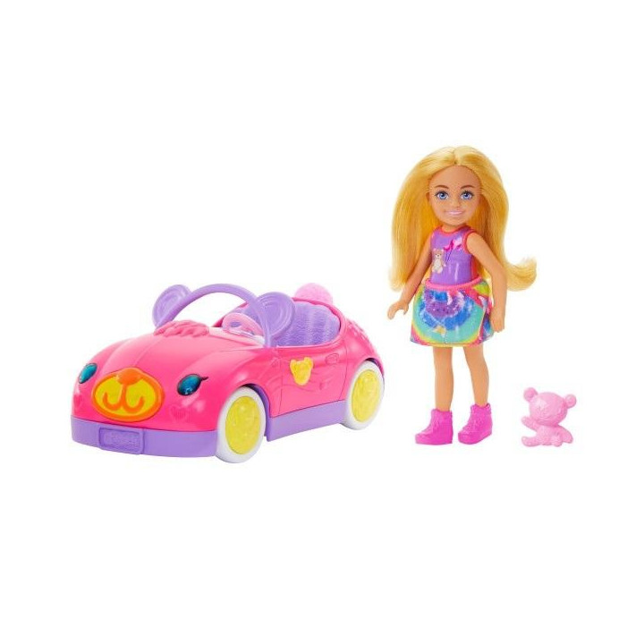 Barbie Chelsea i misiowy pojazd HXN05