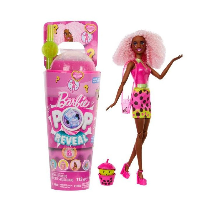 Barbie Pop Reveal Lalka Jagoda Bubble Tea