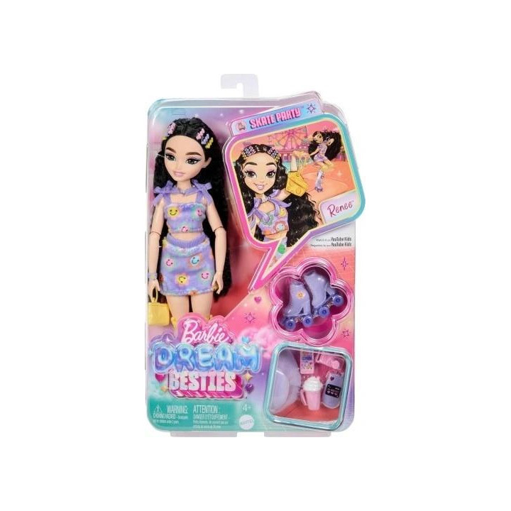 Barbie DreamBesties. Lalka Renee na wrotkach JFX99