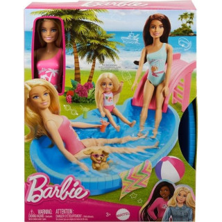 Barbie Basen z lalką i akcesoriami