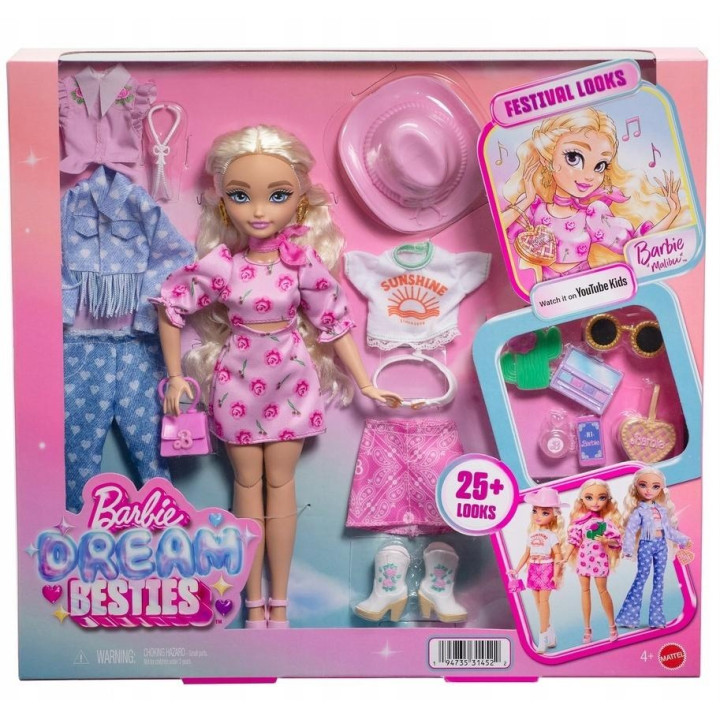 Barbie Dream Besties Malibu Festiwalowe stylizacje