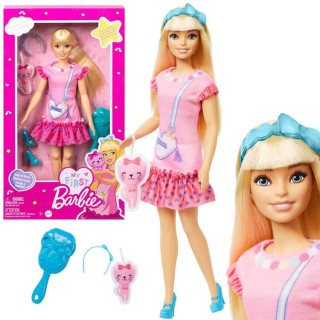 My First Barbie Moja Pierwsza lalka - miękkie kończyny + kotek HLL19 ZA5081