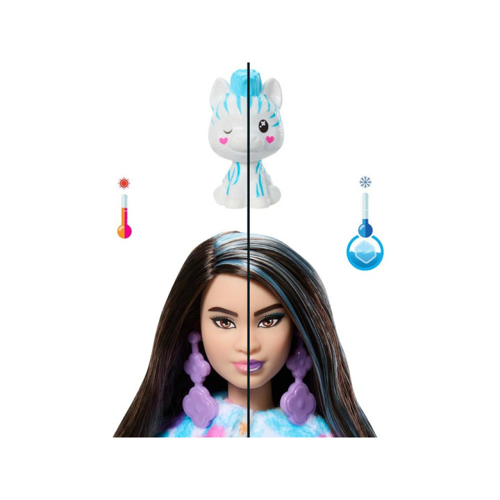 Mattel Barbie lalka Cutie Reveal Słodkie marzenia ZEBRA + akcesoria ZA6052