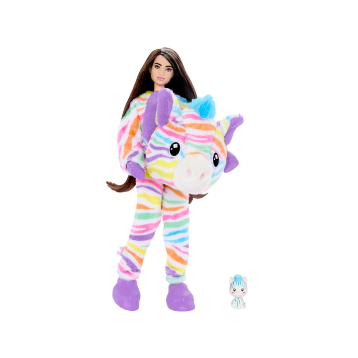 Mattel Barbie lalka Cutie Reveal Słodkie marzenia ZEBRA + akcesoria ZA6052
