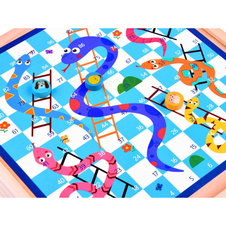 Gra planszowa 8w1 drewniany zestaw gier GR0494