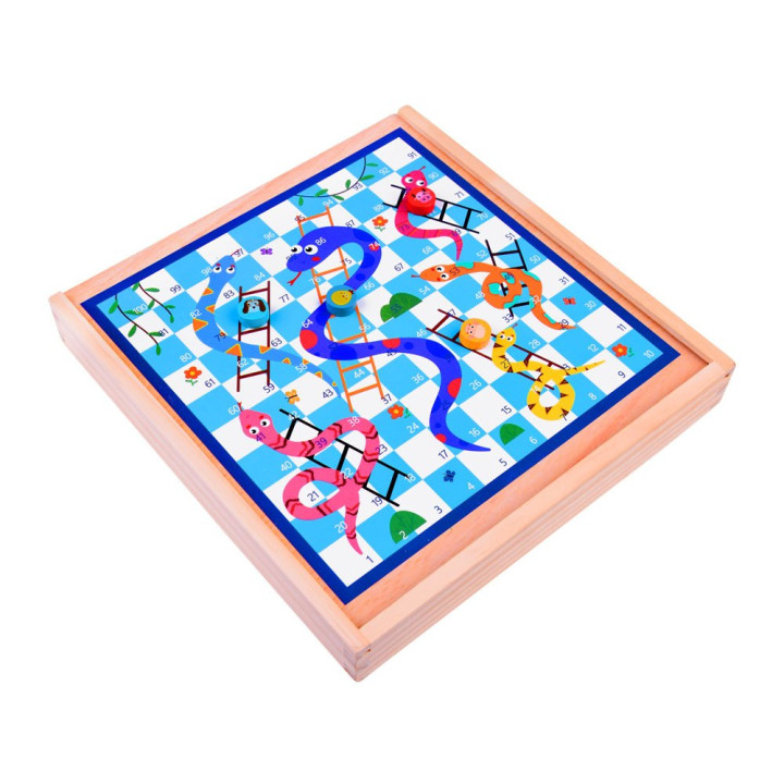 Gra planszowa 8w1 drewniany zestaw gier GR0494