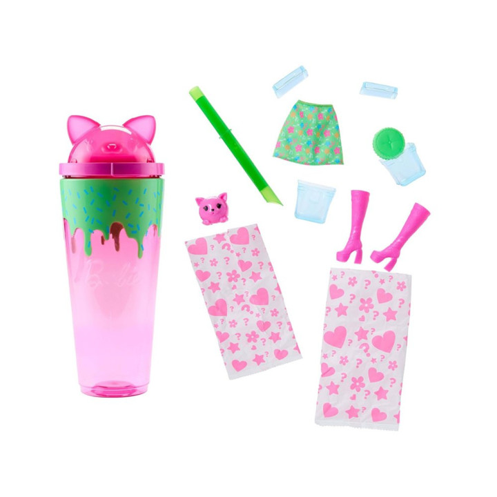 Mattel Barbie Pop Reveal lalka z serii: Shake + kot i akcesoria ZA6061