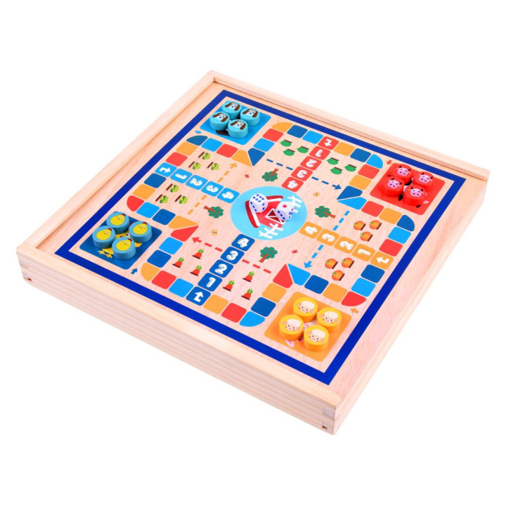 Gra planszowa 8w1 drewniany zestaw gier GR0494