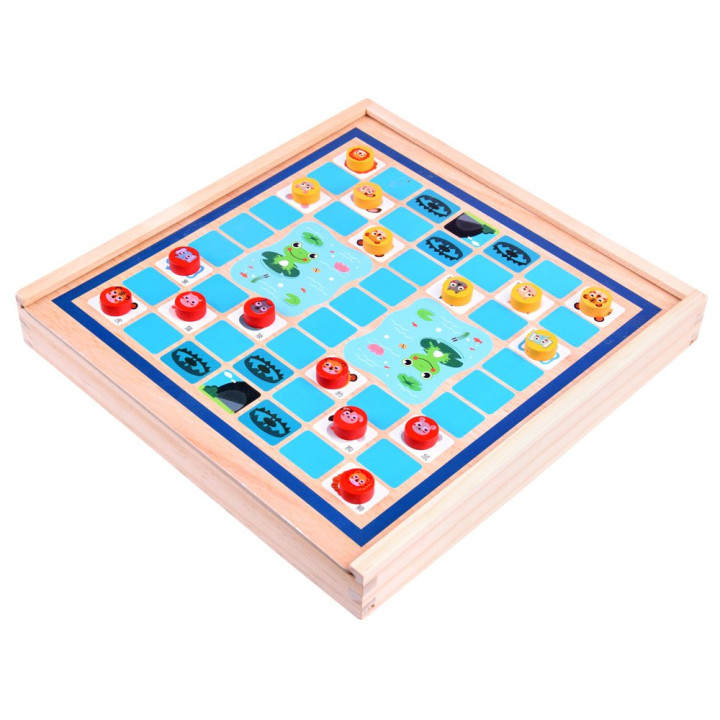 Gra planszowa 8w1 drewniany zestaw gier GR0494