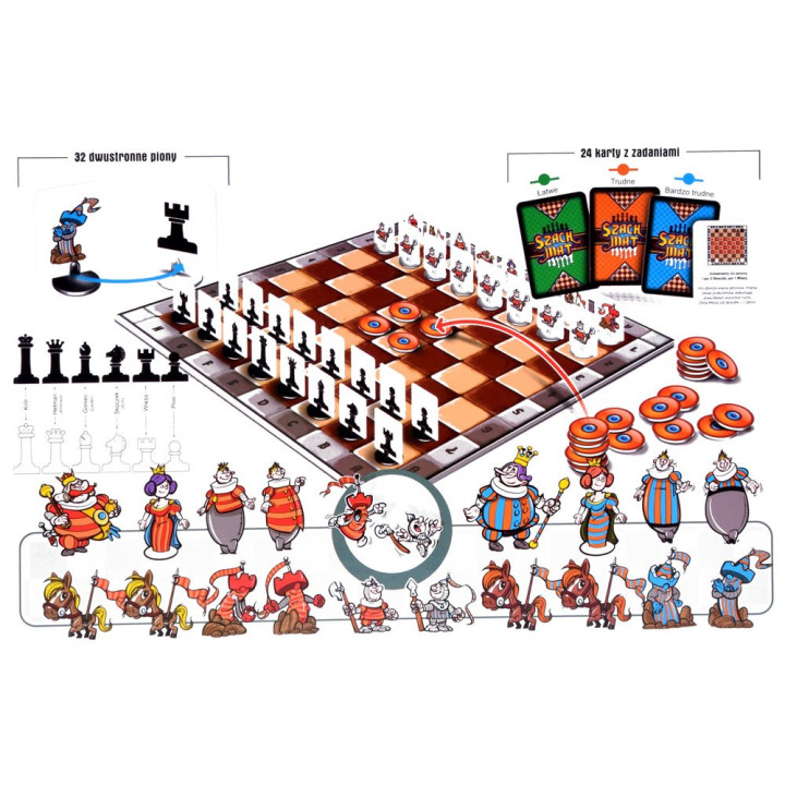 Jawa Gra planszowa ucząca podstaw gry w szachy SZACH MAT GR0542