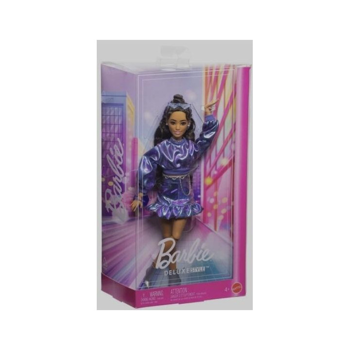 Barbie Deluxe Style Lalka Niebieski komplet