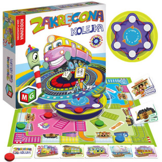 Rodzinna gra planszowa Zakręcona kolejka GR0567