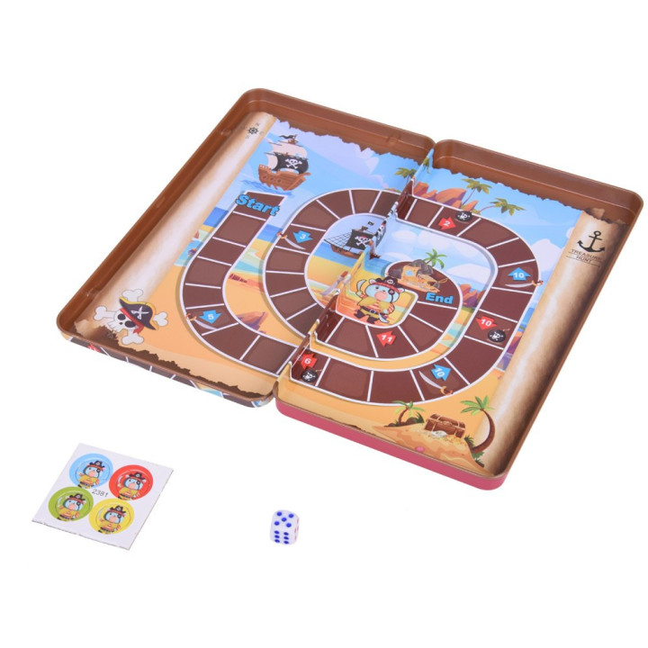 Gra magnetyczna Poszukiwanie skarbów Gra planszowa PIRACI GR0680