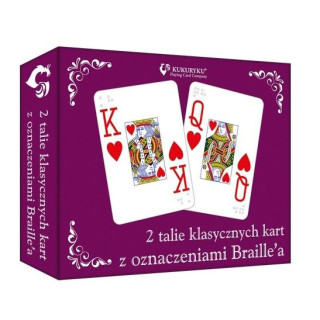 Karty klasyczne ze znakami Braille'a
