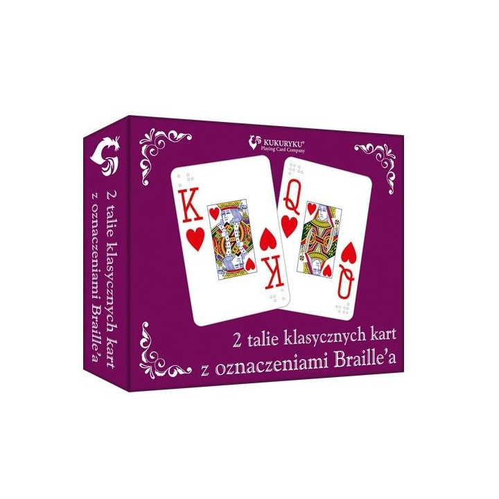 Karty klasyczne ze znakami Braille'a