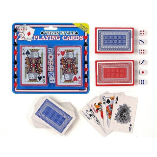 Karty do gry 2 talie + kości