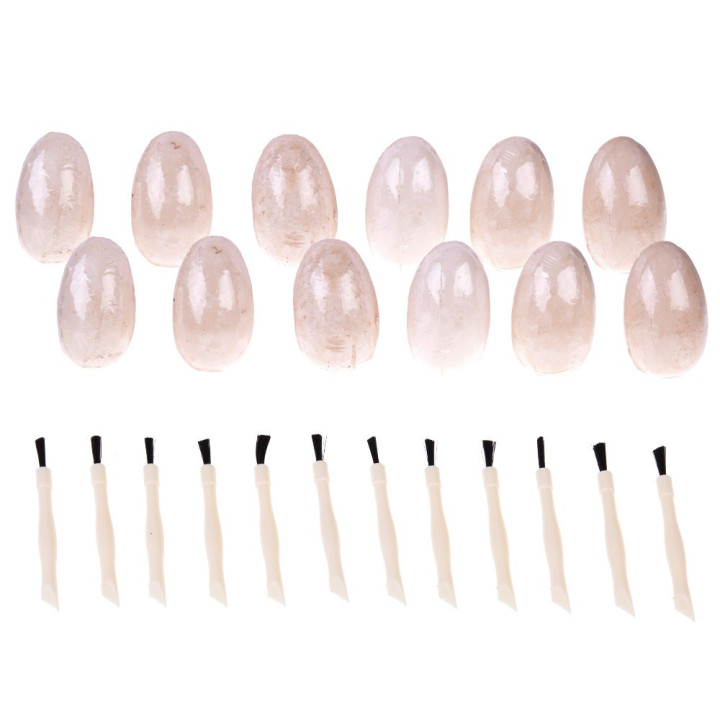 Zestaw Archeologiczny 12 Dużych Jaj + karty Odkryj Świat Dinozaurów ZA4999