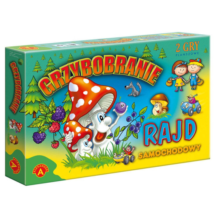 Gra planszowa 2 gry Grzybobranie+Rajd 2w1 GR0581