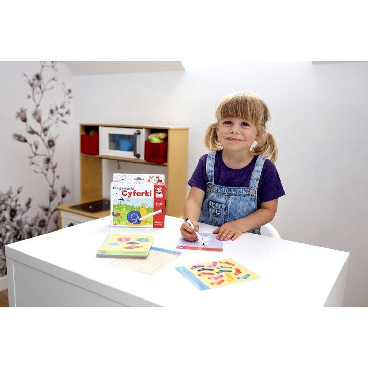 Karty do rysowania Gryzmołki Cyferki 3-6l KS0668
