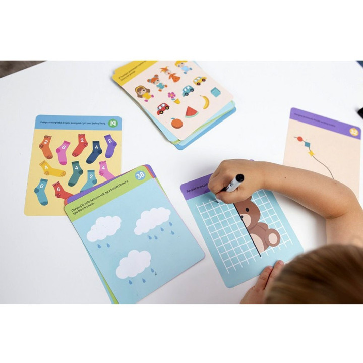 Karty do rysowania Gryzmołki Cyferki 3-6l KS0668