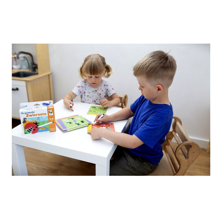 Karty do rysowania Gryzmołki Zwierzęta 3-6l KS0686