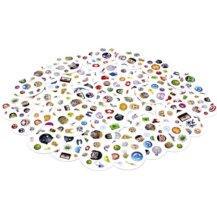 Rebel Karciana gra Dobble Marvel Emoji - okrągłe karty do gry GR0773