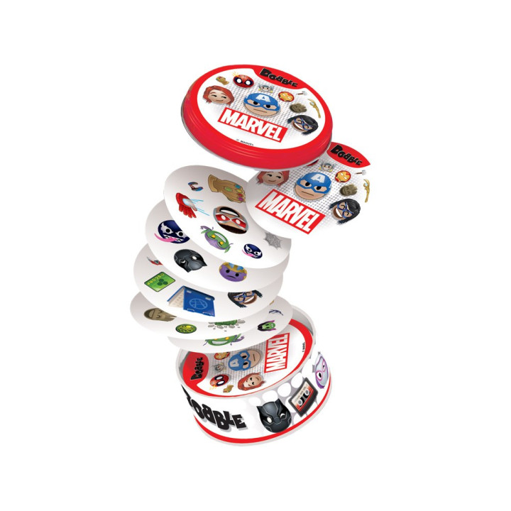 Rebel Karciana gra Dobble Marvel Emoji - okrągłe karty do gry GR0773