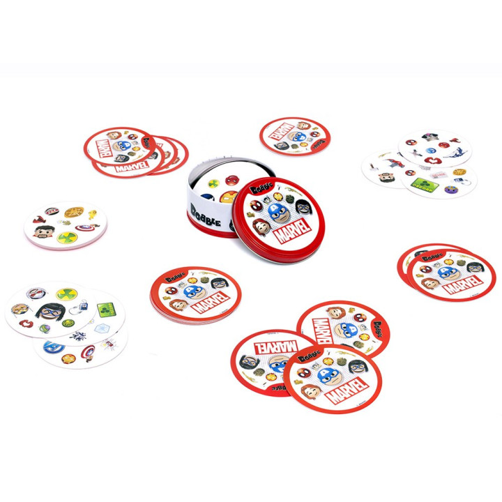 Rebel Karciana gra Dobble Marvel Emoji - okrągłe karty do gry GR0773