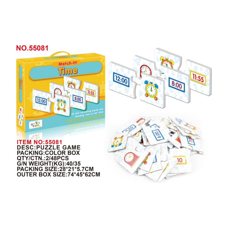 Karty Edukacyjne ZEGAR