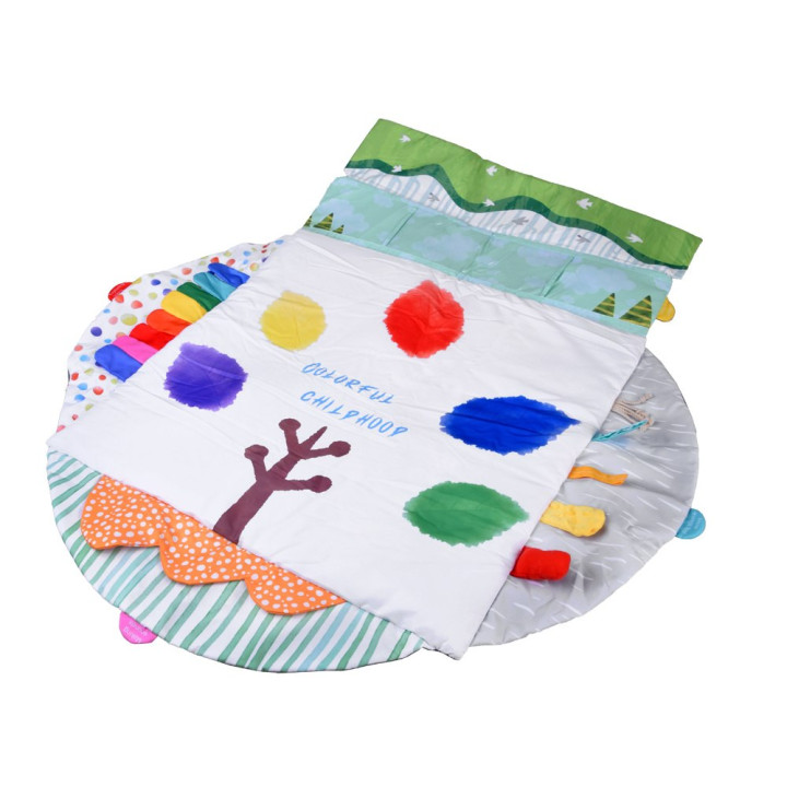 Duża Mata edukacyjna dla dziecka + Karty kontrastowe gryzaki zabawki ZA5911