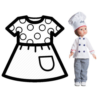 PAOLA REINA Ubranko dla lalek 32 cm 54612