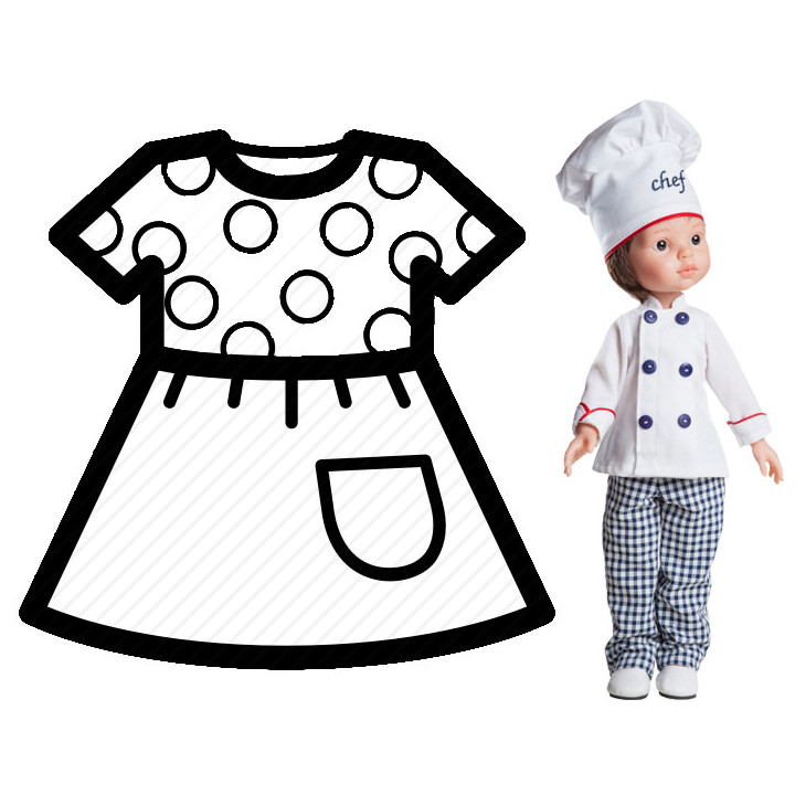 PAOLA REINA Ubranko dla lalek 32 cm 54612