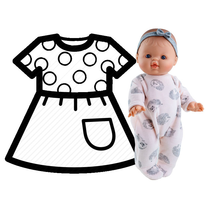 PAOLA REINA Ubranko dla lalek 34 cm 54079