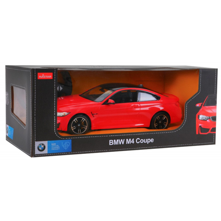 BMW M4 Coupe czerwony RASTAR model 1:14 Zdalnie sterowane auto + pilot 2,4 GHz