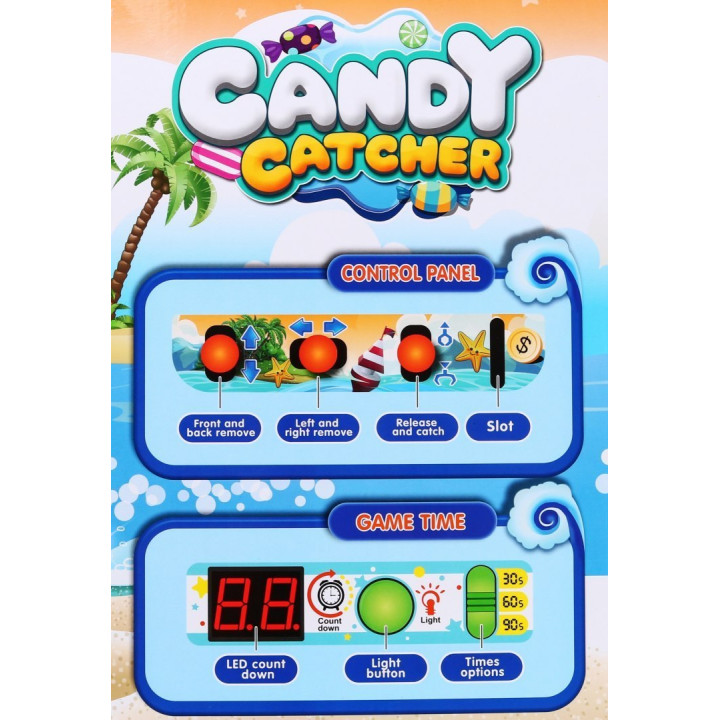 Automat z Chwytakiem dla dzieci 3+ Gra zręcznościowa Łapacz kulek + Panel sterowania + 10 kulek + 12 żetonów