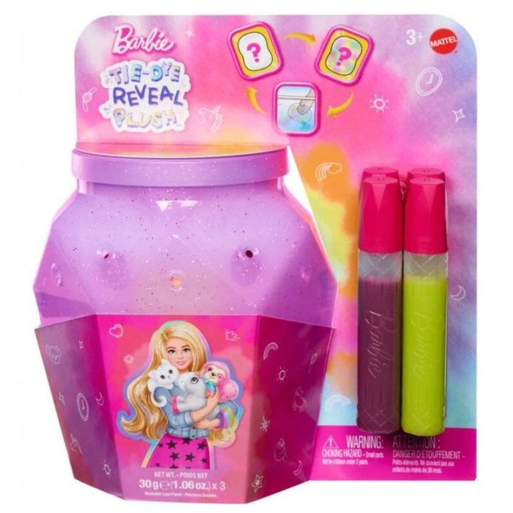 Barbie Tie-Dye. Pluszak do malowania Unicorn HWD30