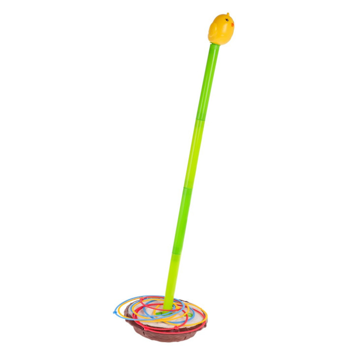 Gra zręcznościowa Bujany Ptaszek dla dzieci 3+ Rzucanie obręczami + Trafianie do celu