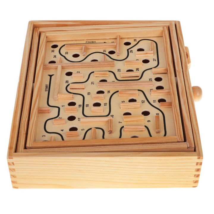 Drewniana Gra Zręcznościowa Labirynt