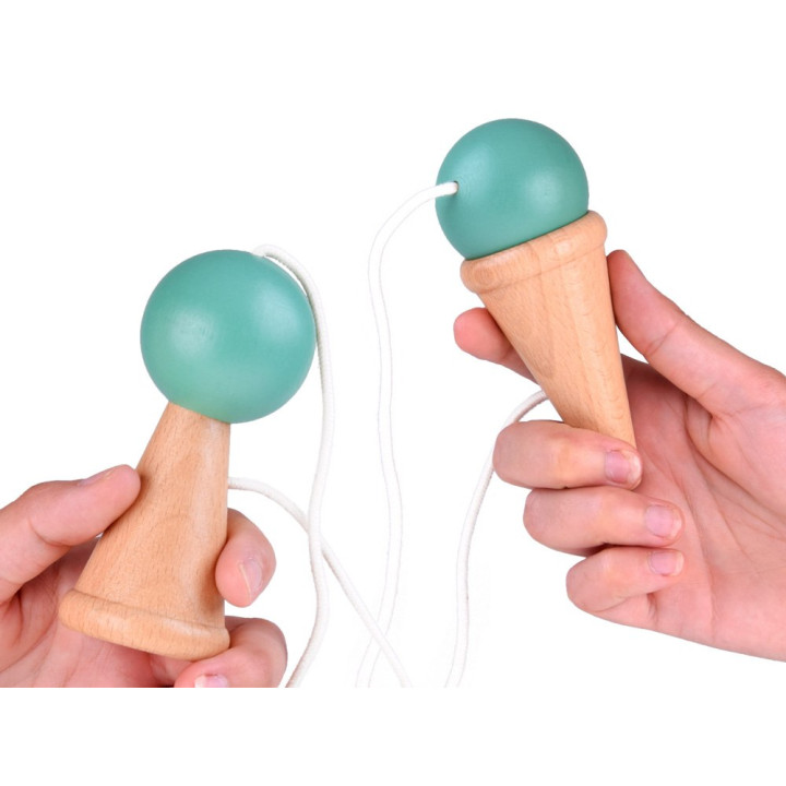 Drewniana gra zręcznościowa złap kulkę ZA4717