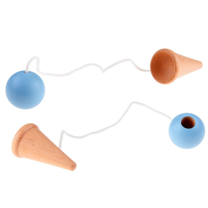 Drewniana gra zręcznościowa złap kulkę ZA4717