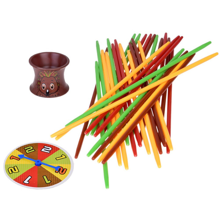 Gra Zręcznościowa Bierki z Jeżykiem kolorowe bierki GR0686