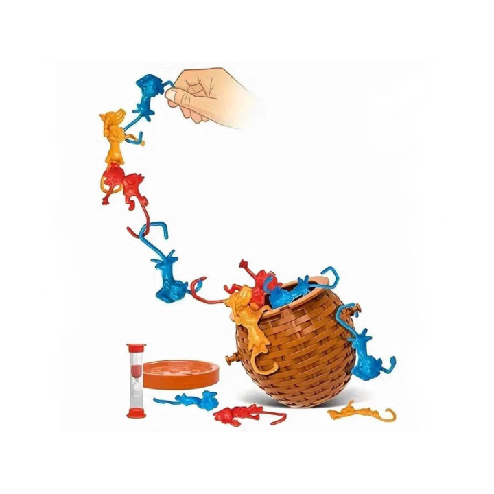 Małpi sznur Gra zręcznościowa Małpki w koszyku Spadające małpki GR0685