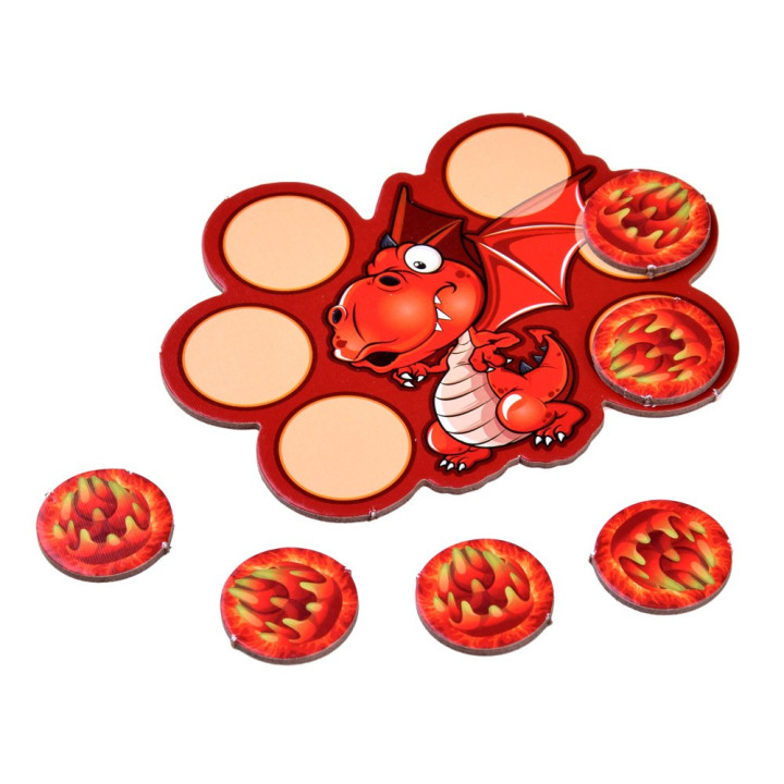 Rodzinna gra zręcznościowa Smoczy Wulkan zdmuchnij kulę GR0616