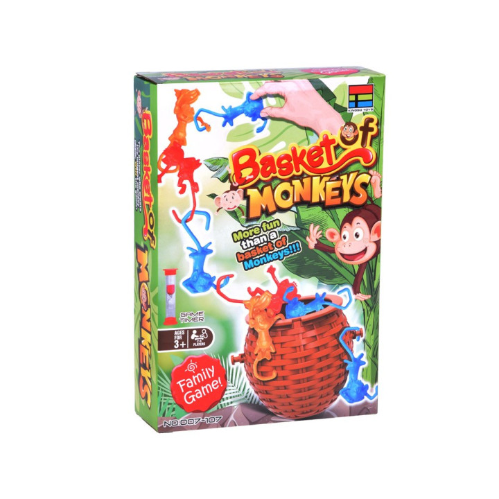 Małpi sznur Gra zręcznościowa Małpki w koszyku Spadające małpki GR0685